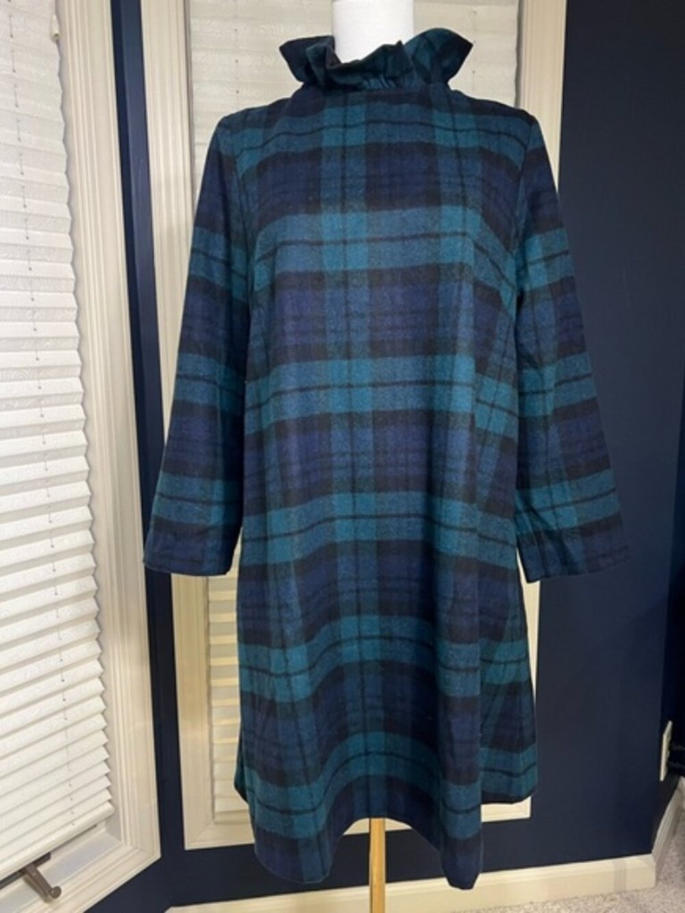 Tuckernuck Wool Plaid A-Line Dress Worn Once
